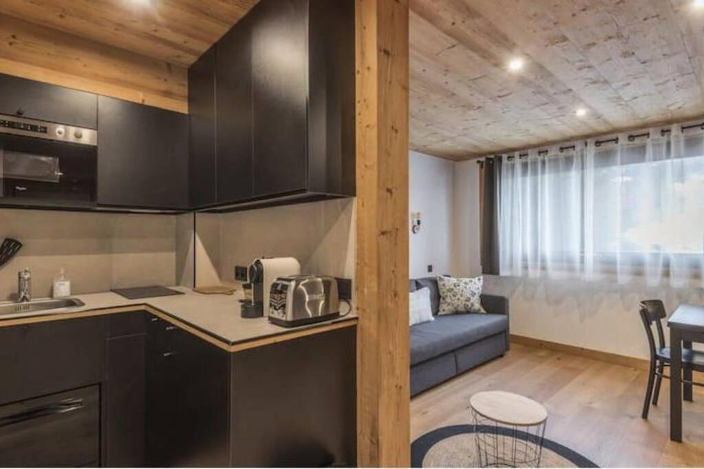 Charmant T2 Megeve, 10 Min A Pied Du Centre Exterior foto