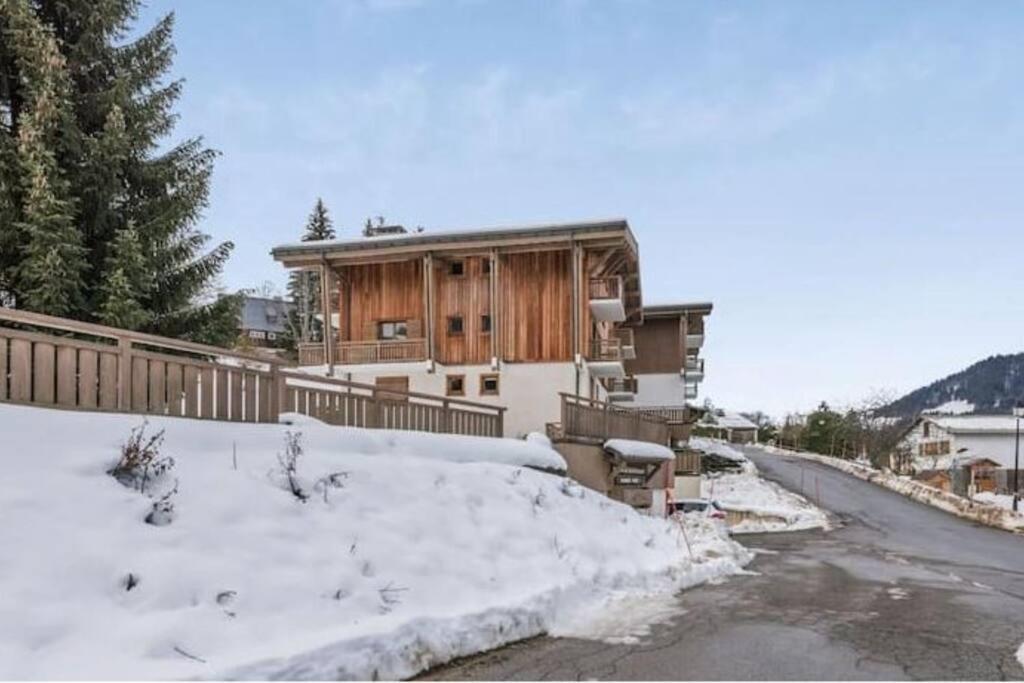 Charmant T2 Megeve, 10 Min A Pied Du Centre Exterior foto
